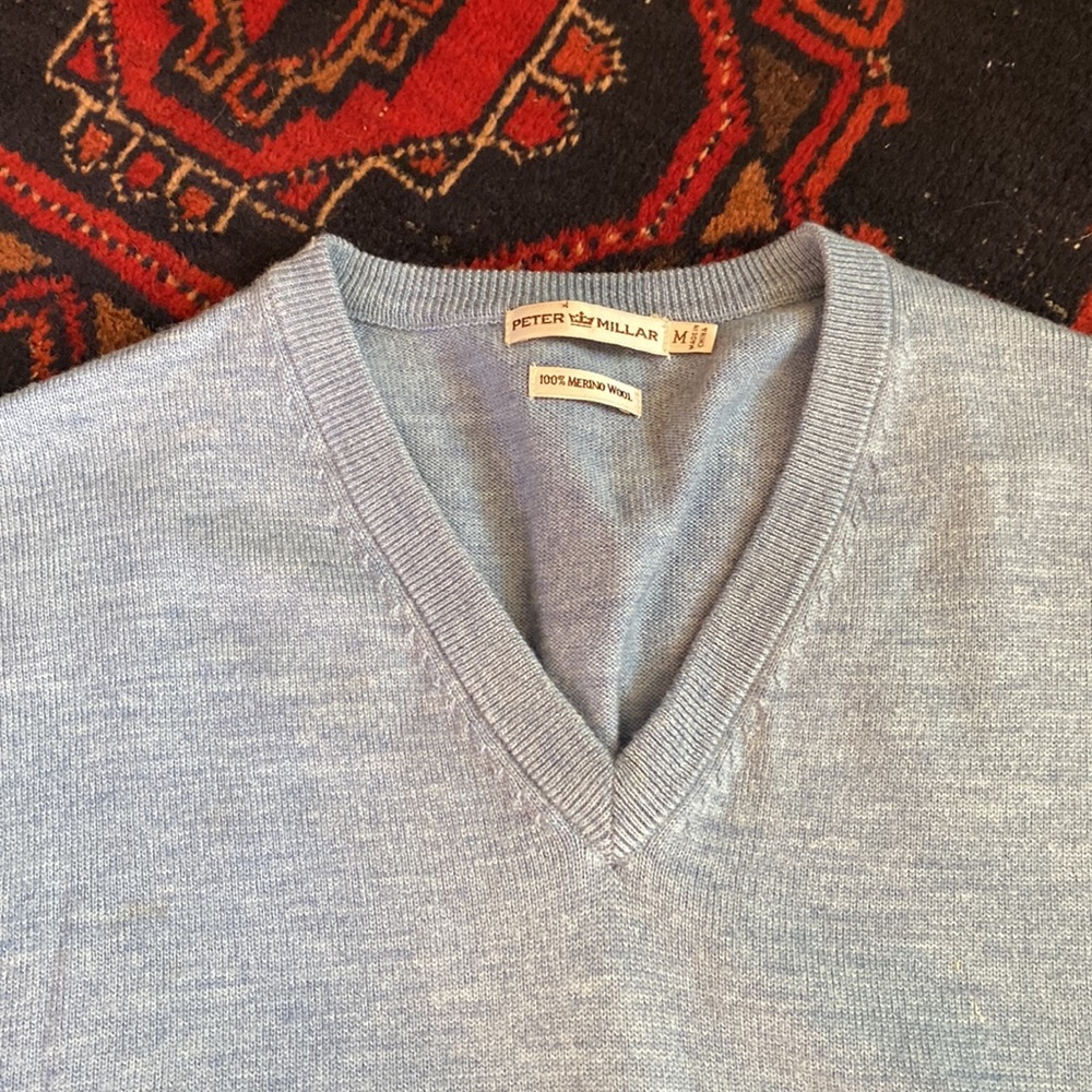 Peter Millar v neck wool sweater